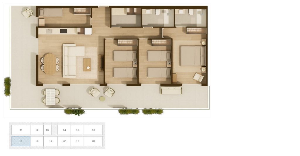 Moderný apartmán v Moncofa – Playa de Moncofa