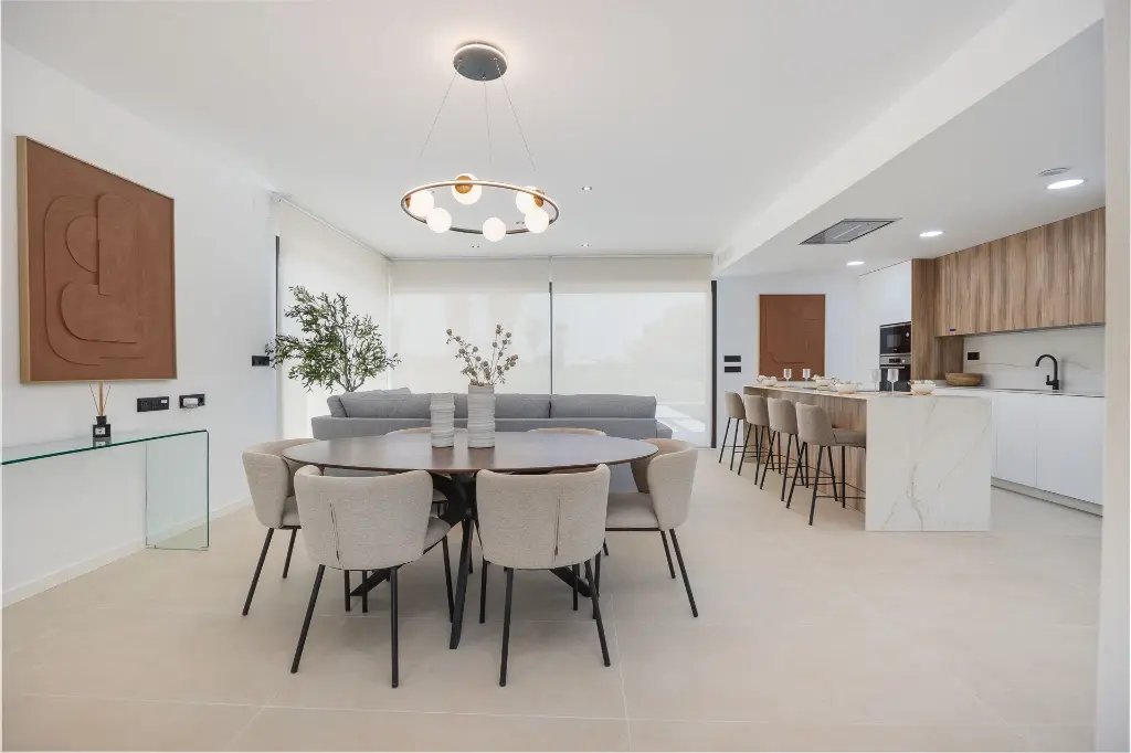 obývacia izba s jedálňou