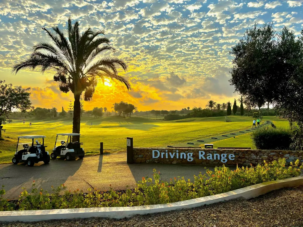 Driving range sign