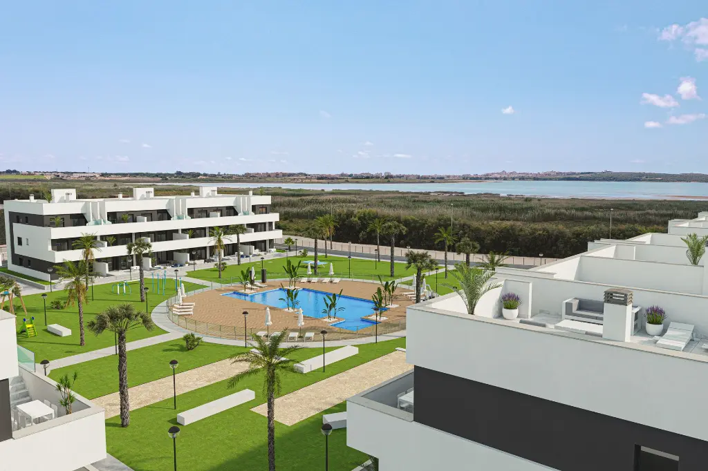 Oasis Laguna spoločné zelené plochy s bazénom