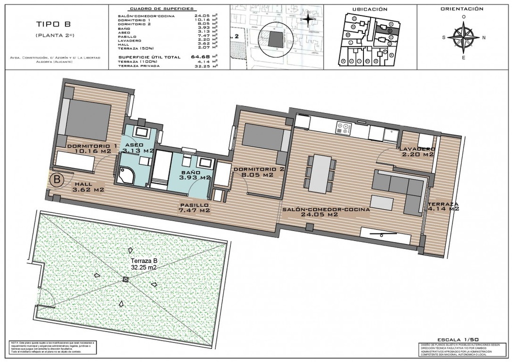 Moderný apartmán v Algorfa – Inland
