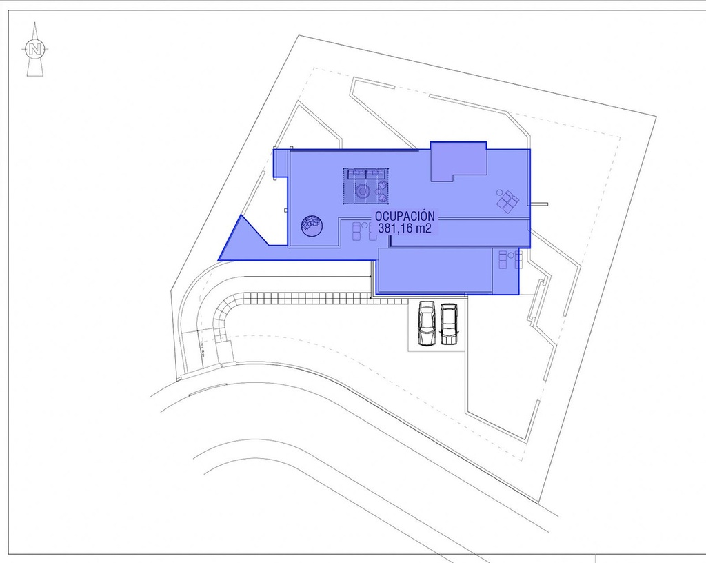 Moderný Land v Altos de los Monteros – Inland