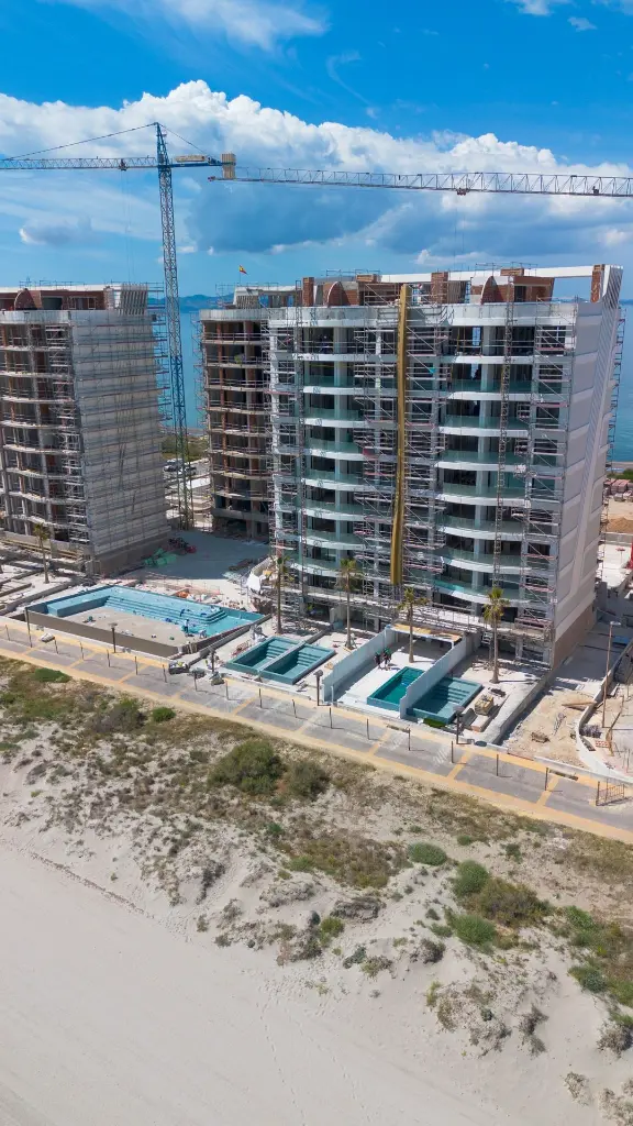 Miami Towers vo výstavbe