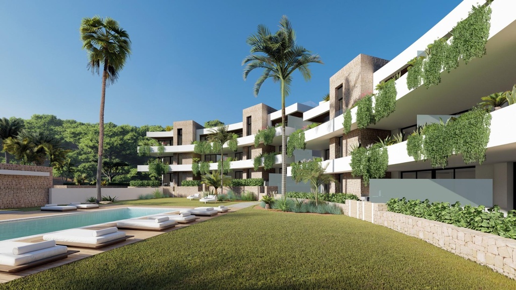 Novostavba apartmánov v La Manga Club s bazénom