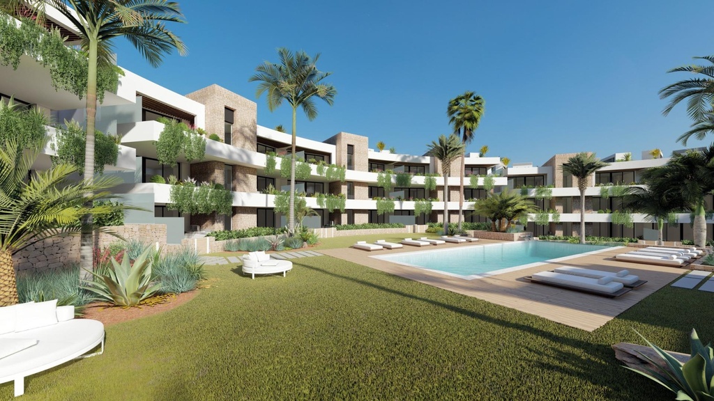 Novostavba apartmánov v La Manga Club s bazénom