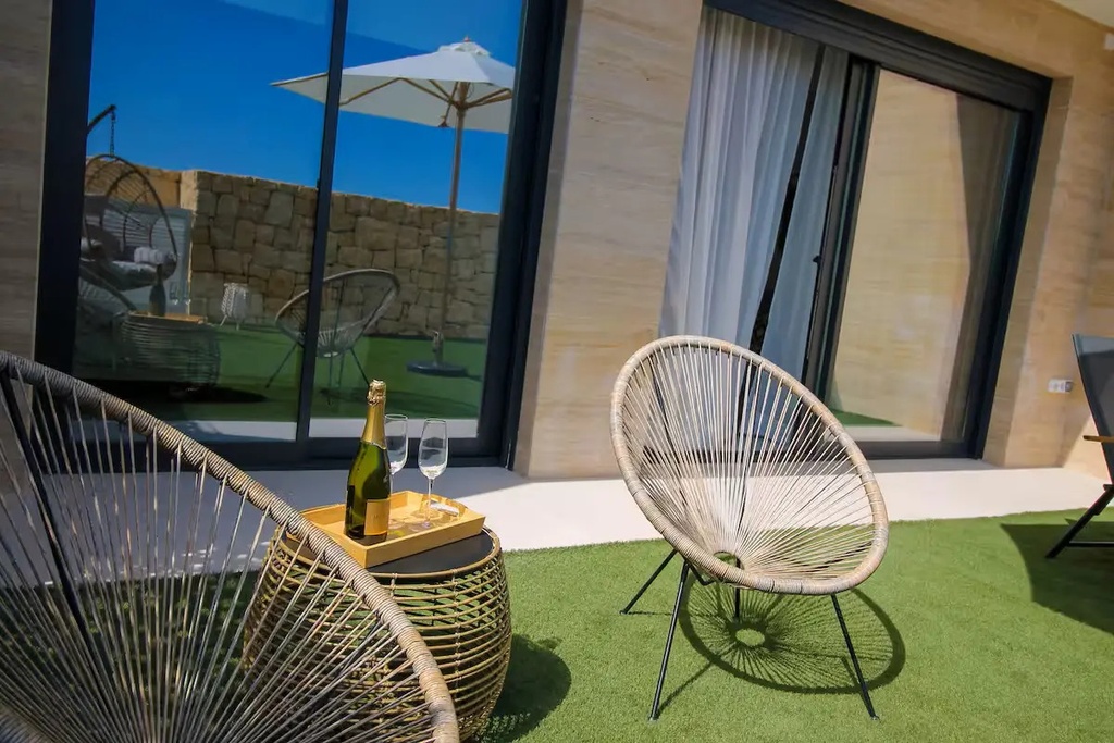 Luxusný dvojdomový byt v Camporrosso Stone Valley, Finestrat – výhľady na more a prémiové vybavenie