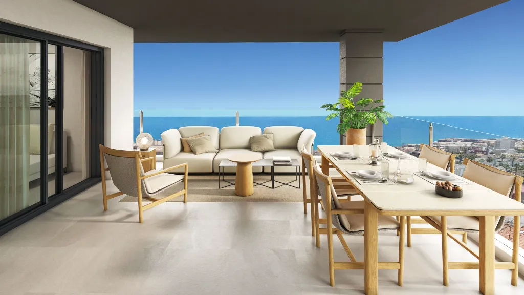 penthouse trasa s výhľadom na more