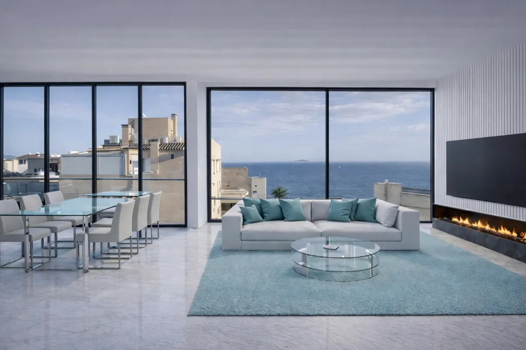 penthouse obývacia časť