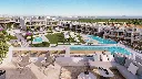 Coronella living výhľad z terasy na bazény