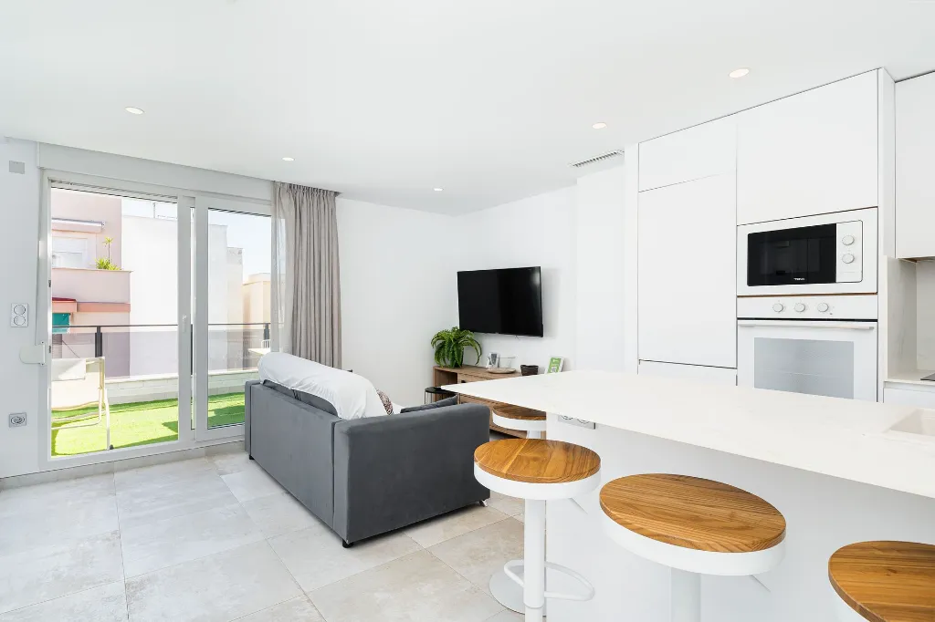 obývacia izba a kuchyňa