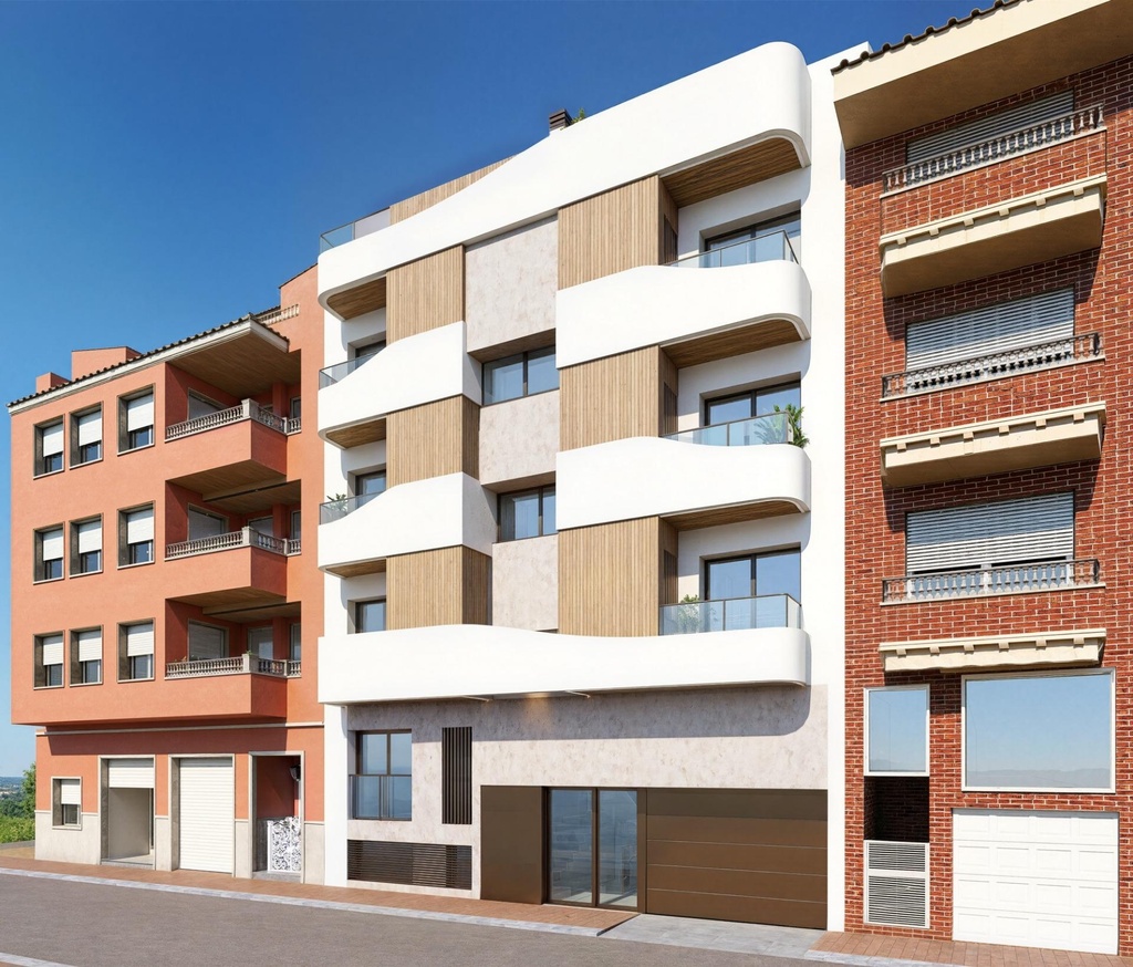 Novostavba apartmánov v Guardamar del Segura s bazénom