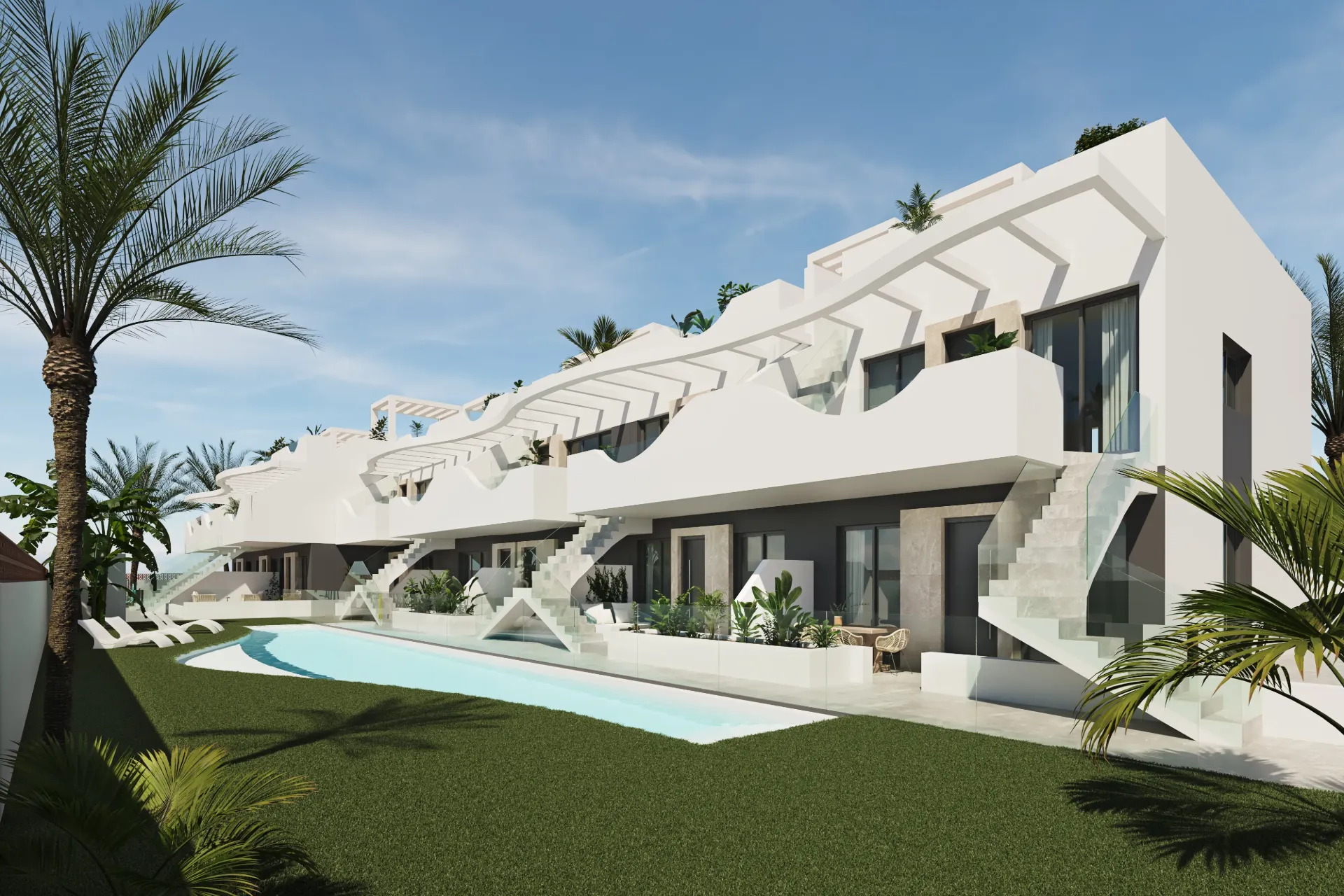 PILAR DE LA HORADADA - luxusné bungalovy OLA - moderný dizajn pri pláži od 255.000 €