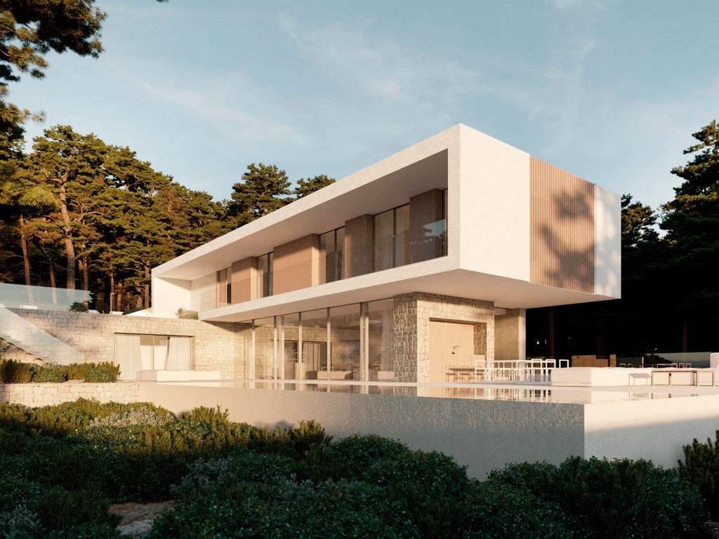[redsp:1106-87-10-115] MORAIRA_TEULADA – Luxusná 4-spálňová vila pri mori od 1 990 000 € | 1,2 km od pláže, Bazén, Terasa