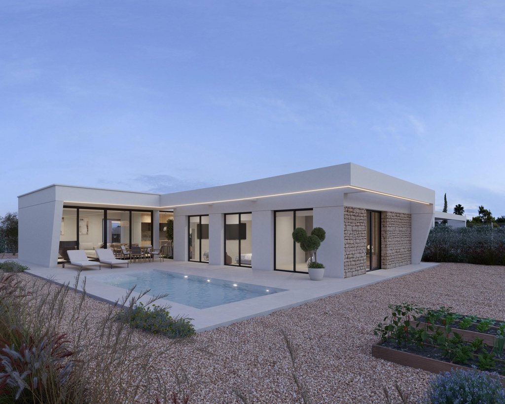 FUENTE ÁLAMO – Moderná 3-spálňová vila od 620 048 € | Bazén, Terasa, Parkovanie