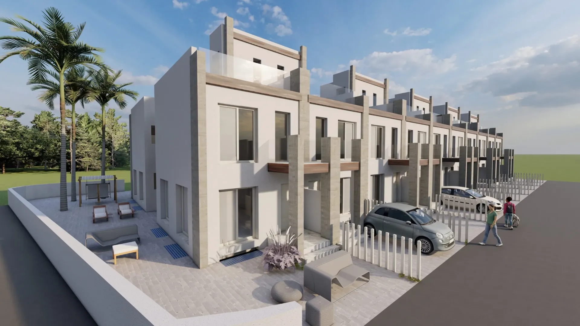 GRAN ALACANT -  Moderné bungalovy s 2 spálňami, suterénom a soláriom, spoločnými záhradami a bazénom