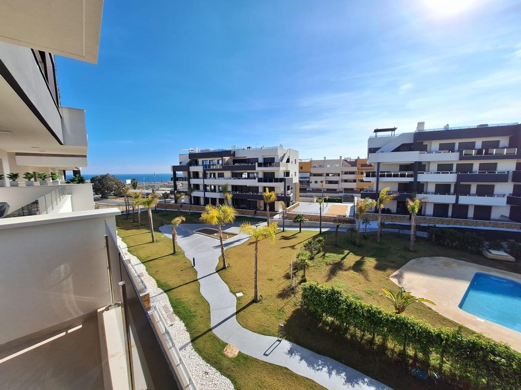 [second:182-519-11-1121] ORIHUELA COSTA – Moderný 2-spálňový apartmán pri mori od 369 900 € | 500 m od pláže, Bazén, Terasa