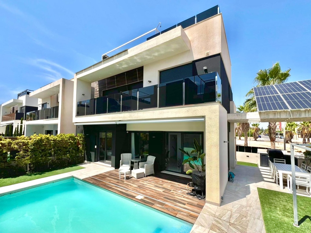 [second:42-502-11-1043] ORIHUELA COSTA – Luxusná 4-spálňová vila od 735 000 € | Výhľad na more, Bazén, Terasa
