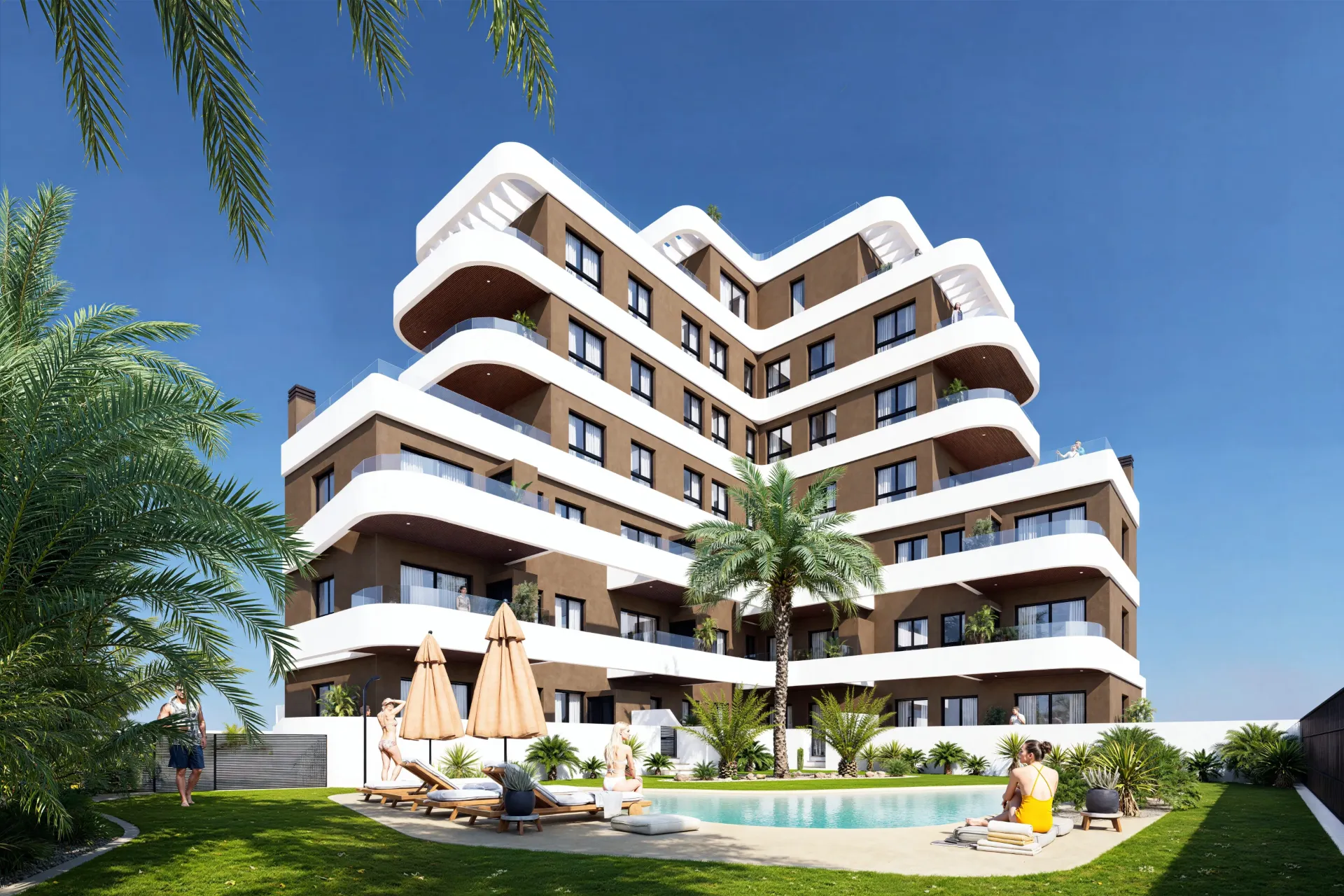 GUARDAMAR DEL SEGURA – NAIA Blue Horizon – 2 a 3-spálňové apartmány s nekonečným výhľadom na horizont na pobreží Costa Blanca od 305 000 €