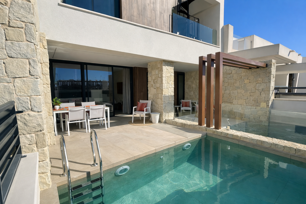 [second:34-473-11-950] DOLORES – 3-spálňový mestský dom od 395 000 € | Bazén, Terasa, Costa Blanca