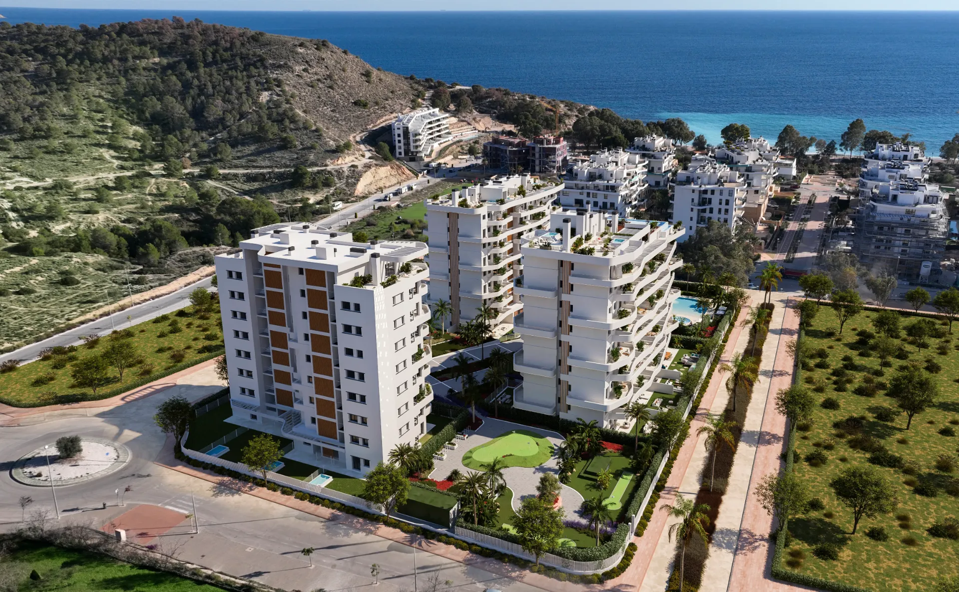 CALPE – Residencial Los Balcones de Calpe – 1-, 2-, and 3-bedroom apartments with panoramic sea views, just steps from the beach – Alicante, Costa Blanca