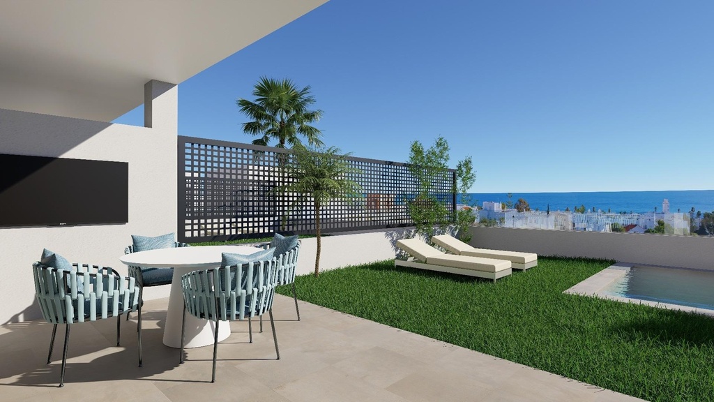 [redsp:1669-87-10-115] MOJACAR – Moderný 3-spálňový mestský dom od 480 000 € | Výhľad na more, Bazén, Terasa