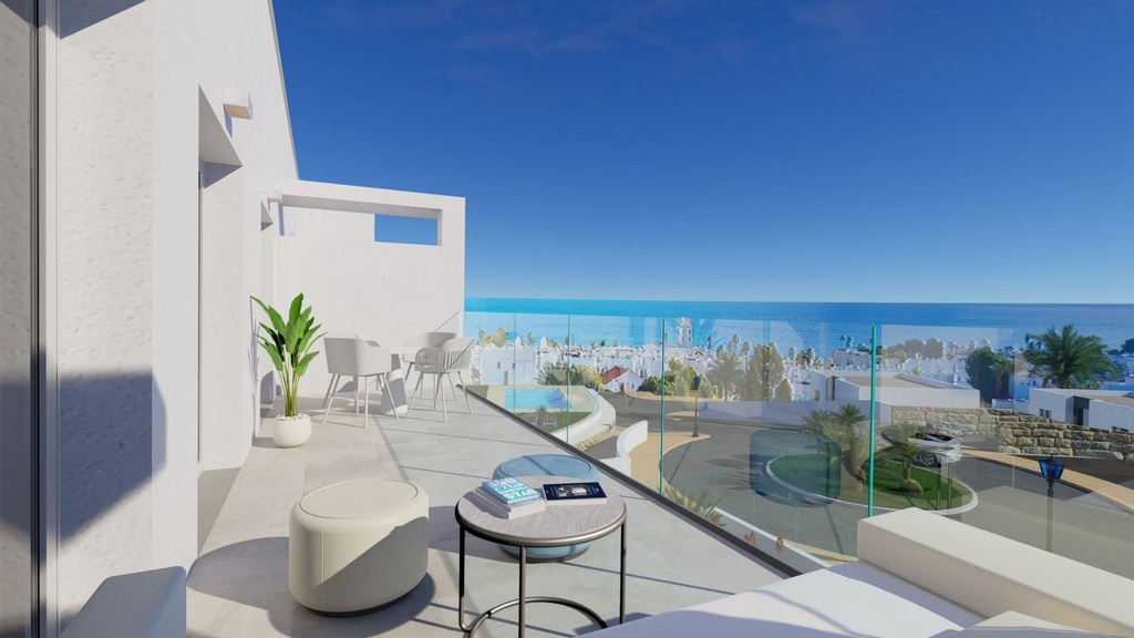 [redsp:1668-87-10-115] MOJACAR – Moderný 3-spálňový penthouse od 447 700 € | Výhľad na more, Bazén, Terasa