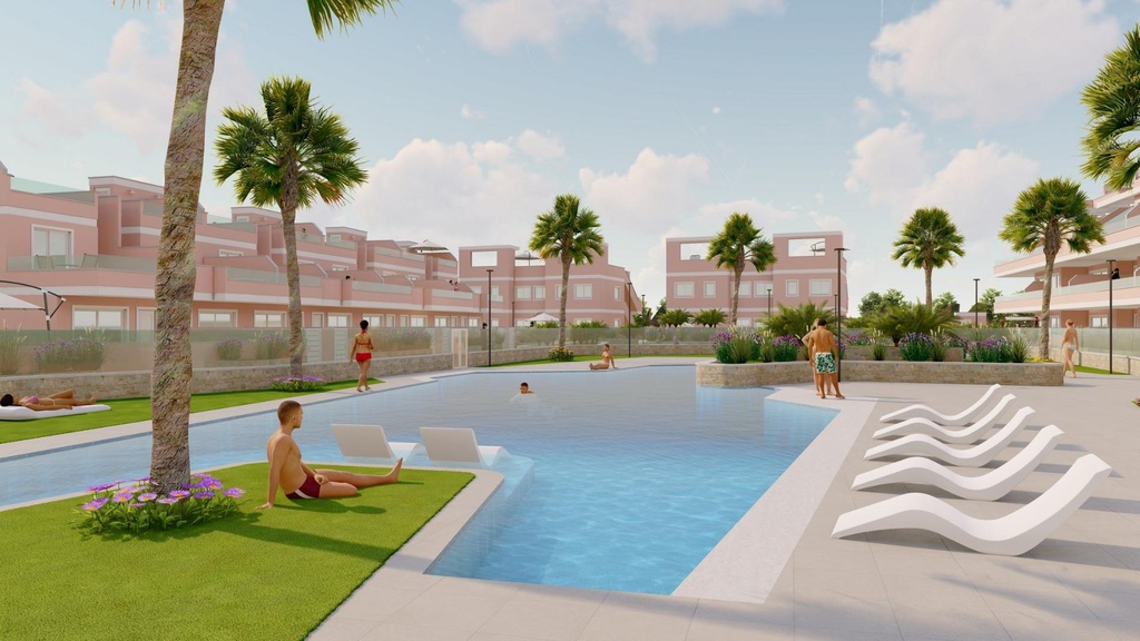 PILAR DE LA HORADADA – Moderný 3-spálňový apartmán od 329 900 € | Bazén, Terasa, Parkovanie