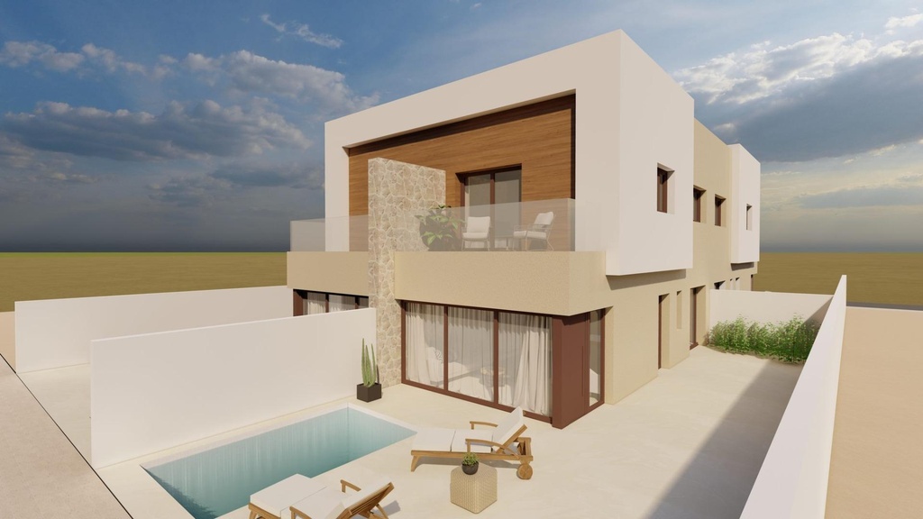 [redsp:3117-115-10-115] SAN JAVIER – Modern 3-bedroom house by the sea from 376 500 € | 600 m from the beach, Pool, Terrace