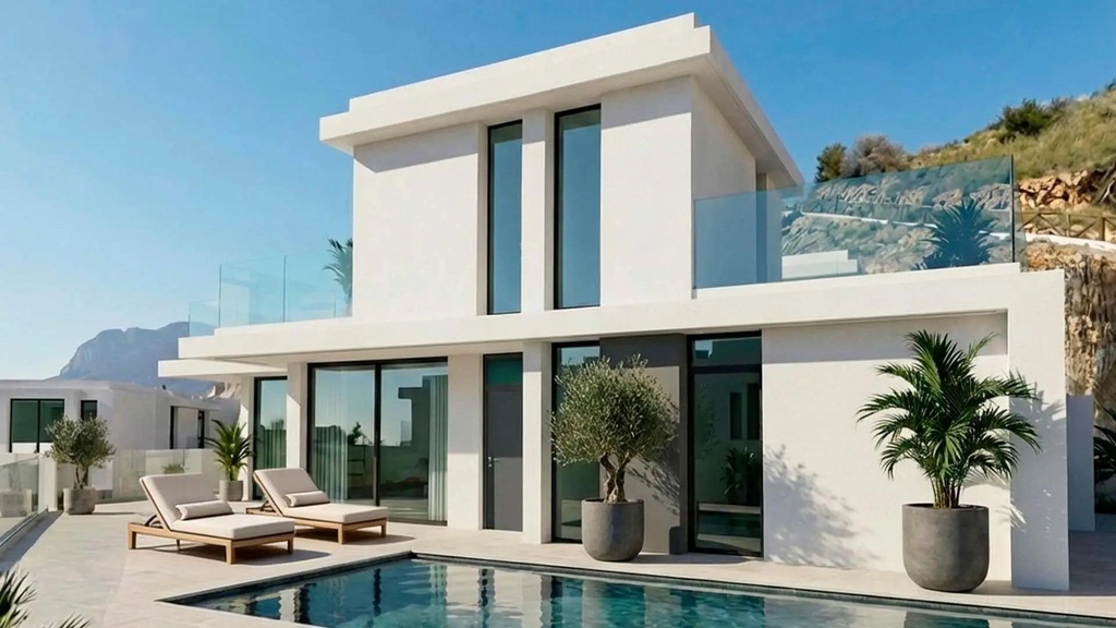 [redsp:1603-87-10-115] BENIDORM – Luksusowa willa z 3 sypialniami przy morzu od 1 450 000 € | 1 km od plaży, Basen, Taras