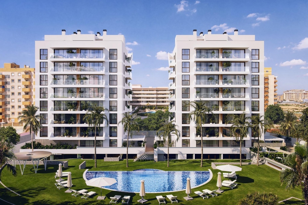 GUARDAMAR DEL SEGURA – Moderný 2-spálňový apartmán od 253 000 € | Bazén, Terasa, Parkovanie