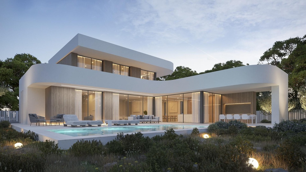 [redsp:1450-87-10-115] MORAIRA_TEULADA – Luxusná 4-spálňová vila od 1 980 000 € | Bazén, Terasa, Parkovanie