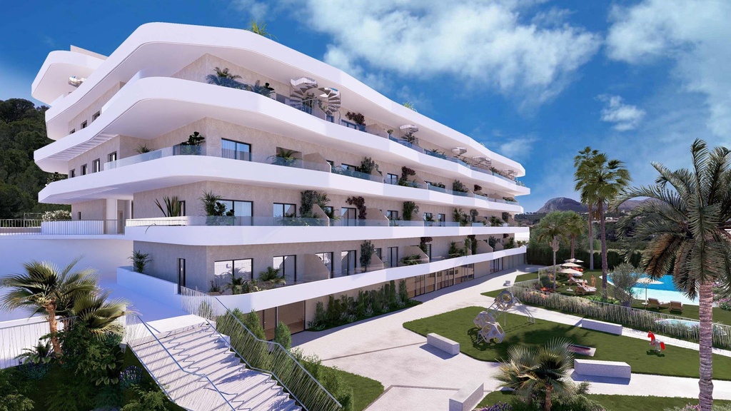 LA NUCIA – Moderný 2-spálňový apartmán od 368 125 € | Bazén, Terasa, Parkovanie